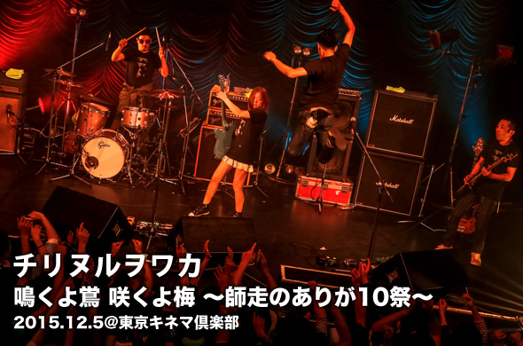 チリヌルヲワカの年末恒例ライブ、東京公演をレポート！ | ライブ