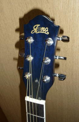 エレアコ ギター JUNO EA-50FC ／SBE シースルーブルー fホール