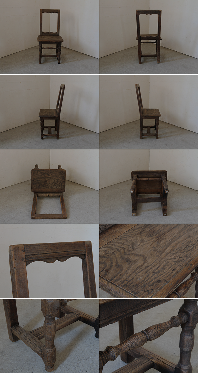 ベルギー アンティーク 古い木製チェア 椅子 | MANSIKKA