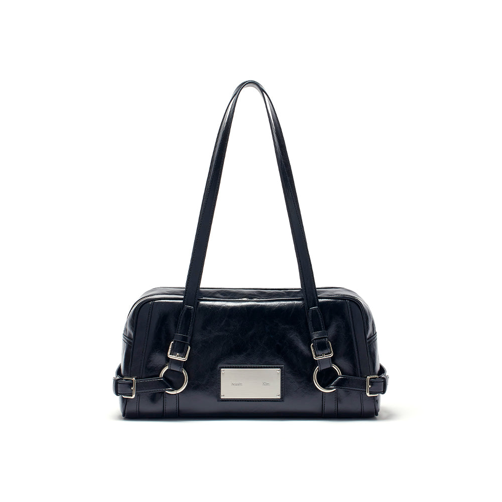 BIKER DETAIL MEDIUM SHOULDER BAG IN BLACK – Matin Kim