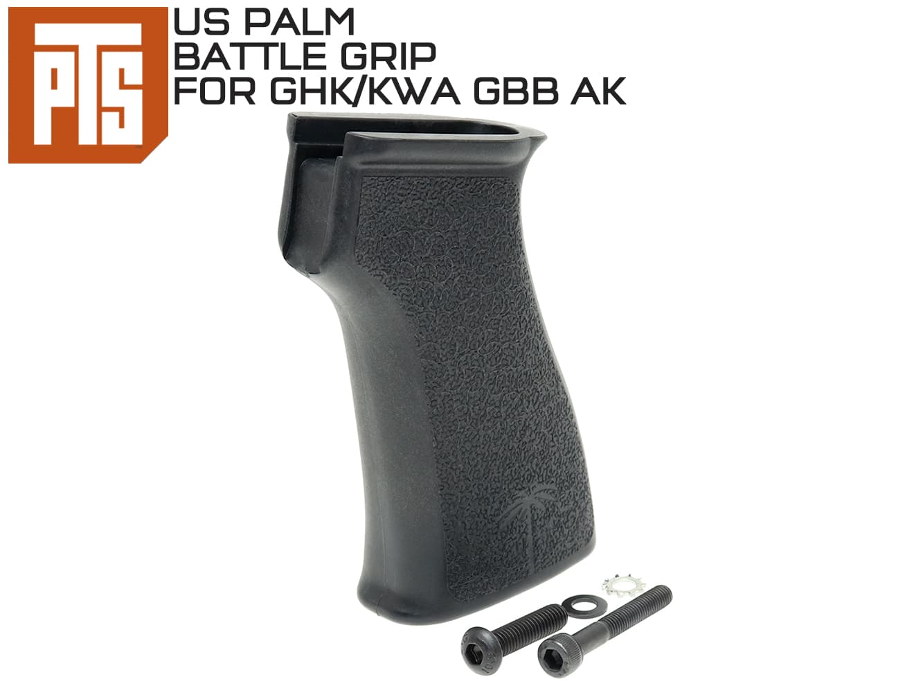 正規品】PTS US PALM AK バトルグリップ GBB [カラー：ブラック / DE