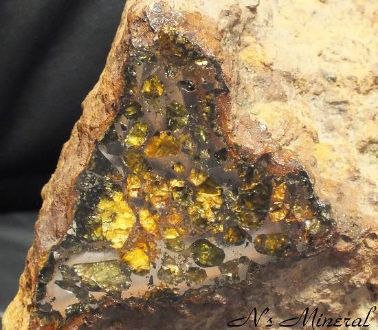 隕石標本 パラサイト石鉄隕石