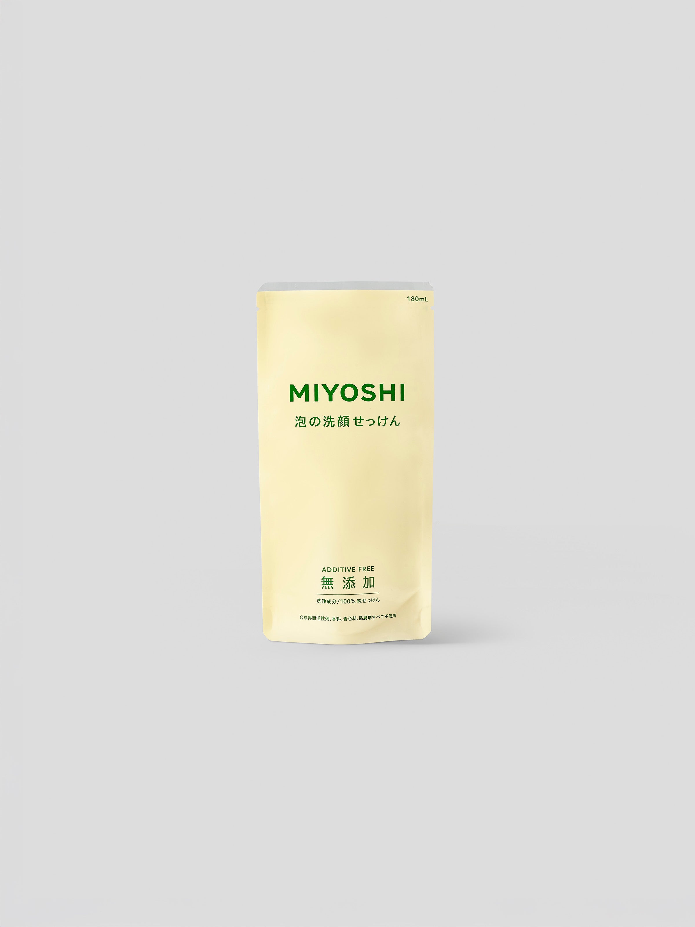 泡の洗顔せっけん リフィル 180ml | MIYOSHI 公式オンラインストア