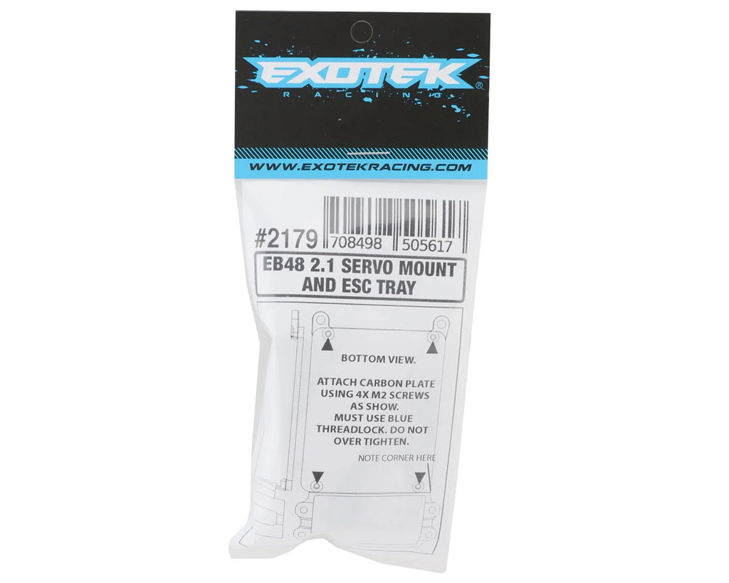 Exotek Tekno EB48 2.1 Aluminum Servo Mount & Carbon Fiber Tray Set