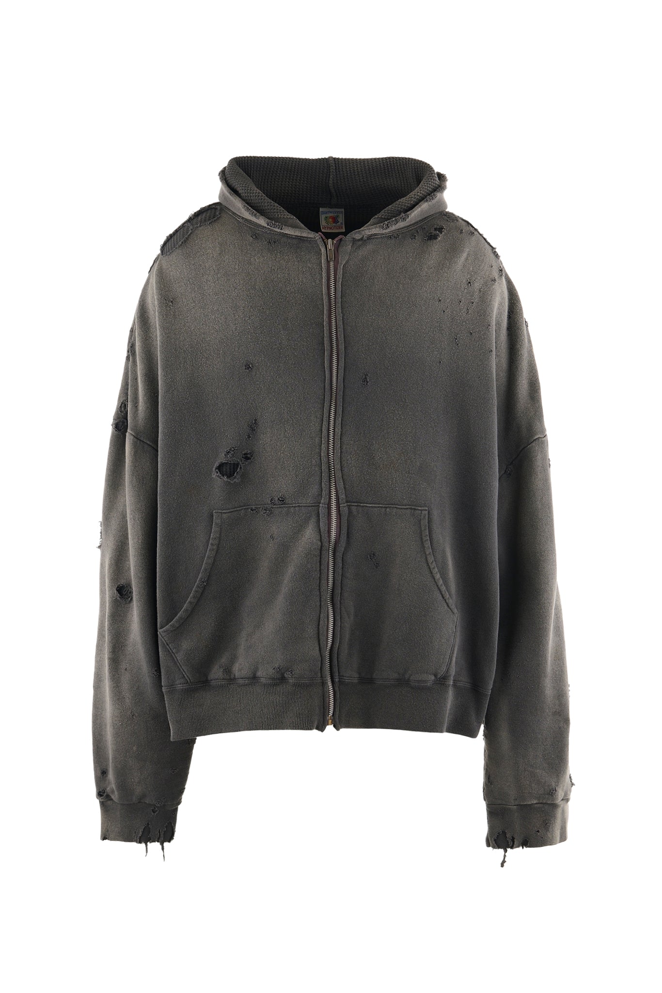 SAINT Mxxxxxx セイント マイケル FW24 HOODIE/DBL-FC ZIP / BLK - NUBIAN