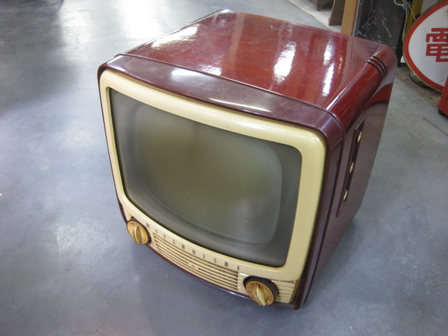 sr0451 三菱テレビジョン木製真空管テレビ 【昭和レトロ百貨店】