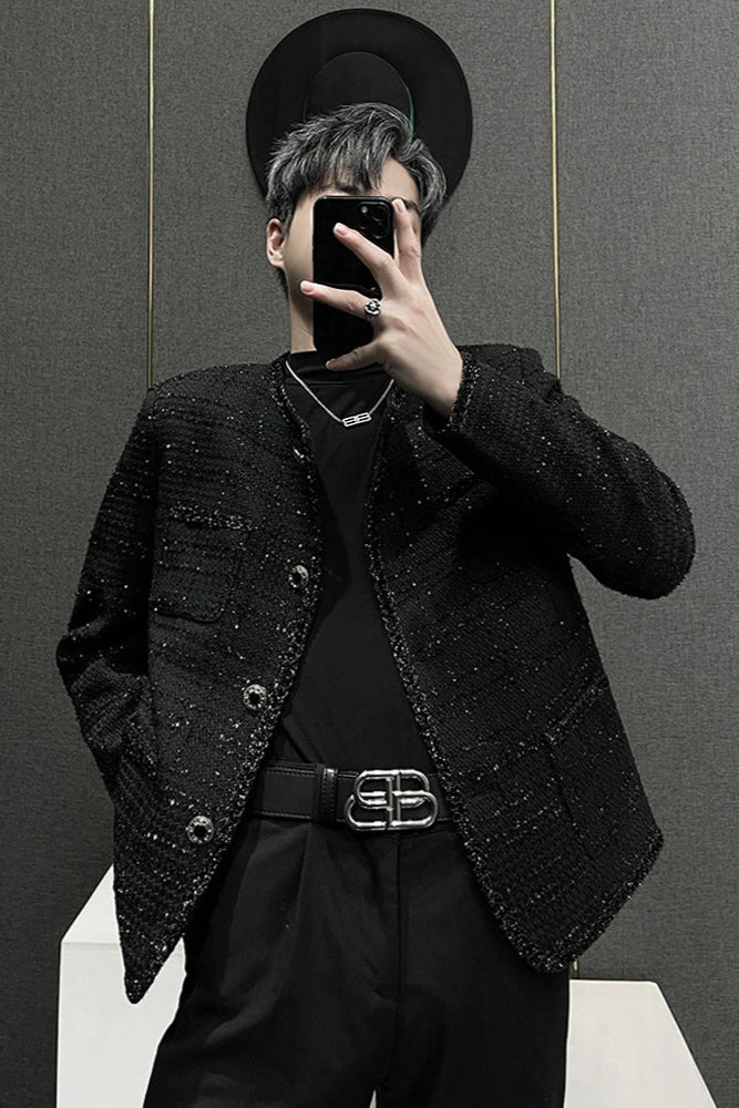 チェックツイードジャケット Ot4890 | 韓国ファッションメンズ通販