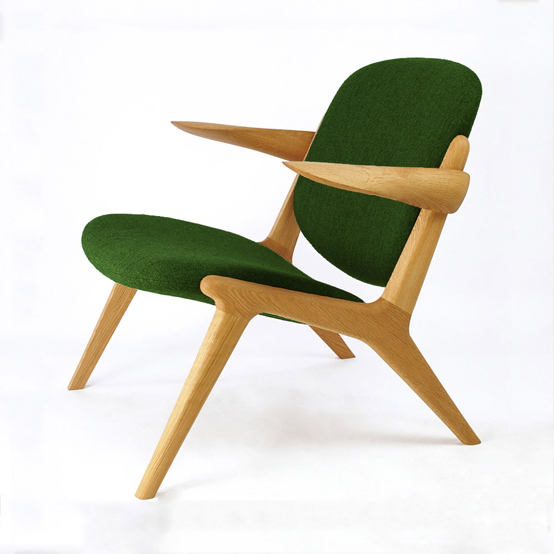 宮崎椅子製作所｜IS lounge 肘共材タイプ（布張り）｜ラウンジチェア