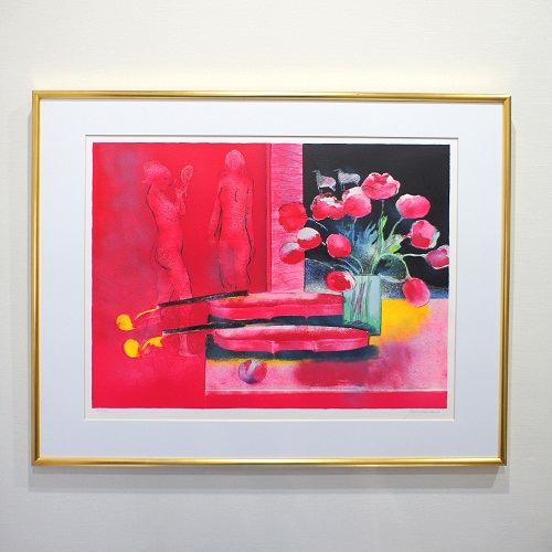 ポール・ギヤマン「花束と二つのバイオリン」 | アトリエウチノ