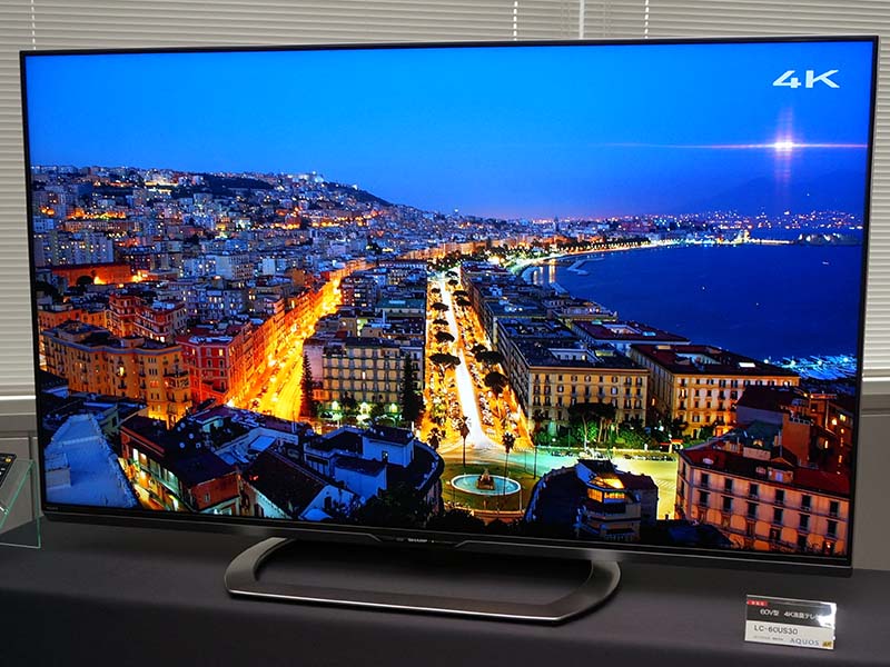 シャープ4K AQUOSがUltra HD Blu-rayのHDR対応。US30シリーズなど9