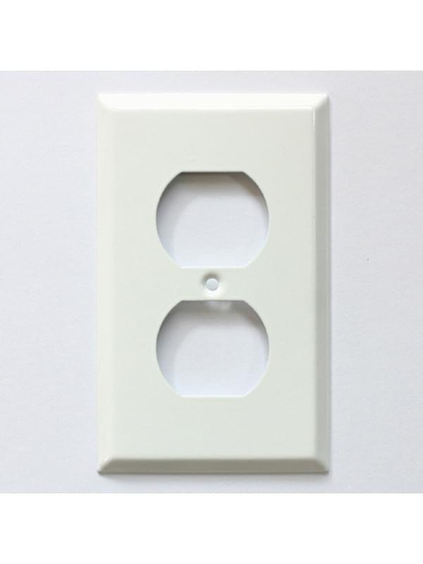 スチール 2口 コンセントプレート ホワイト | AXCIS ONLINE