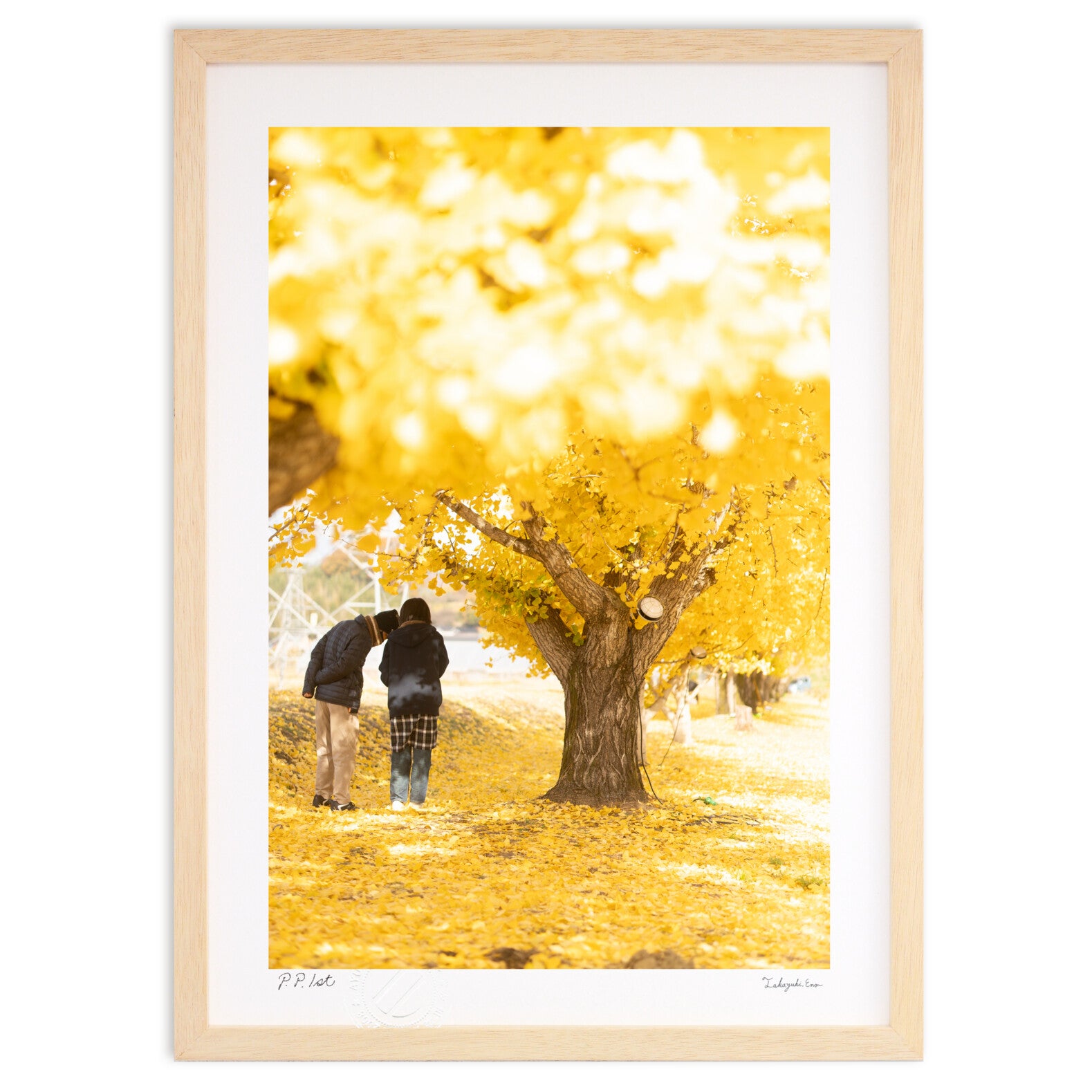 イチョウ並木の2人 – 絵画や壁飾り販売｜風景投稿販売あゆわら(R)