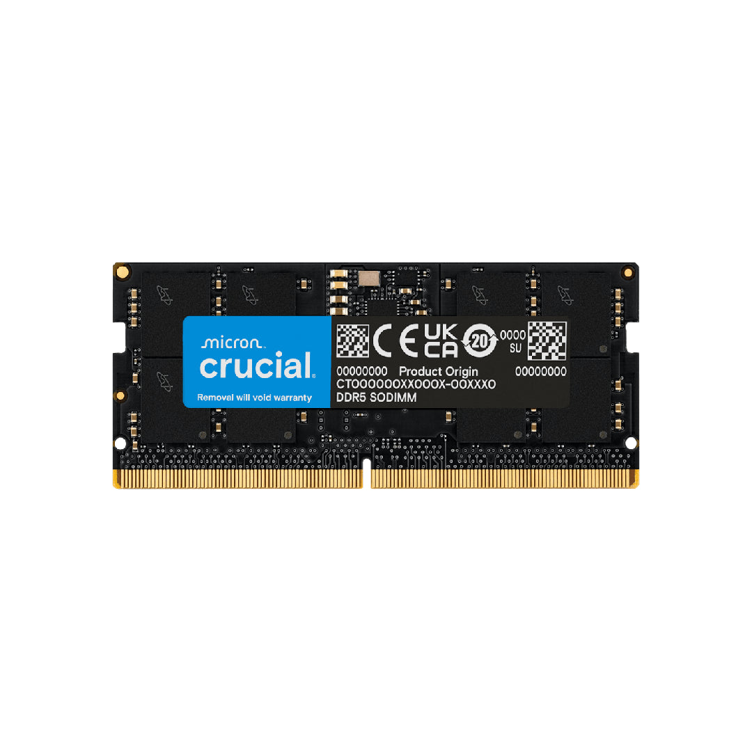 Crucial 32GB DDR5 SODIMM Laptop Memory - CT32G48C40S5 – AAAWave