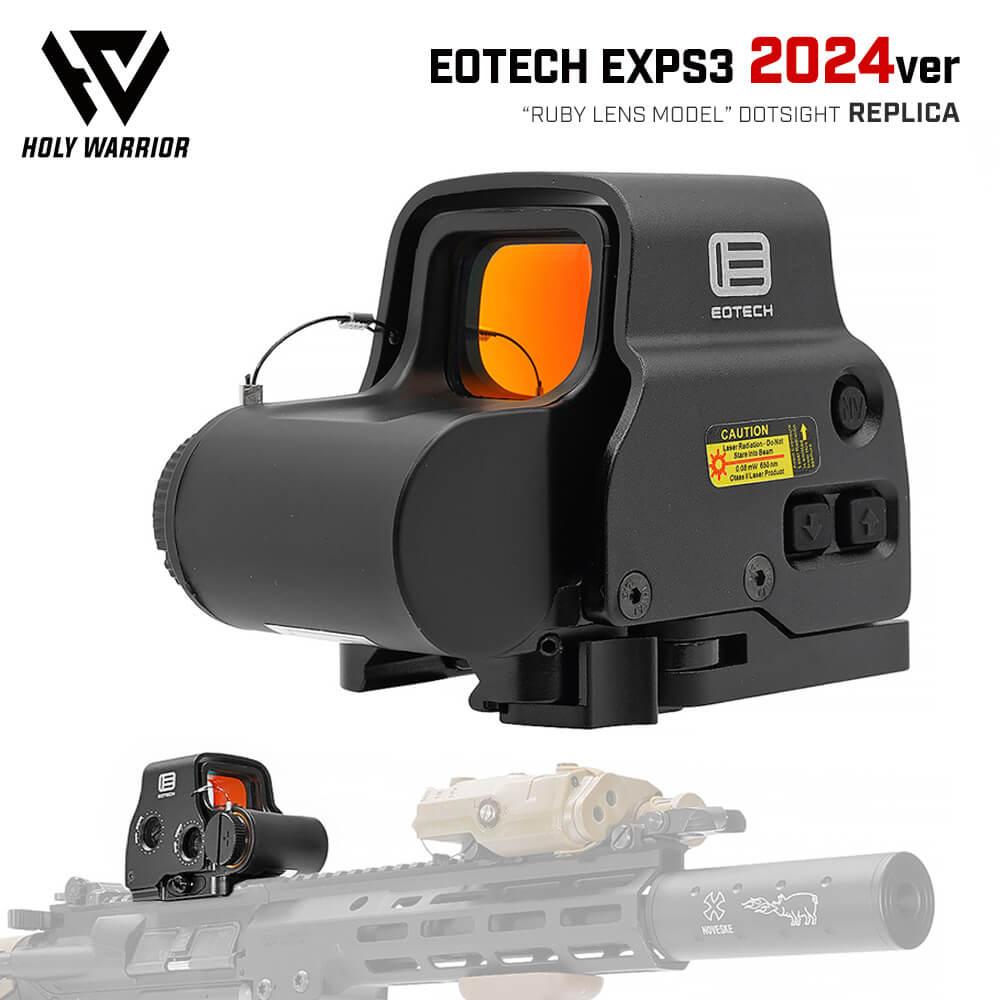 ☆2024ver☆【 EOTechタイプ 】 EXPS3 ドットサイト レプリカ ルビー
