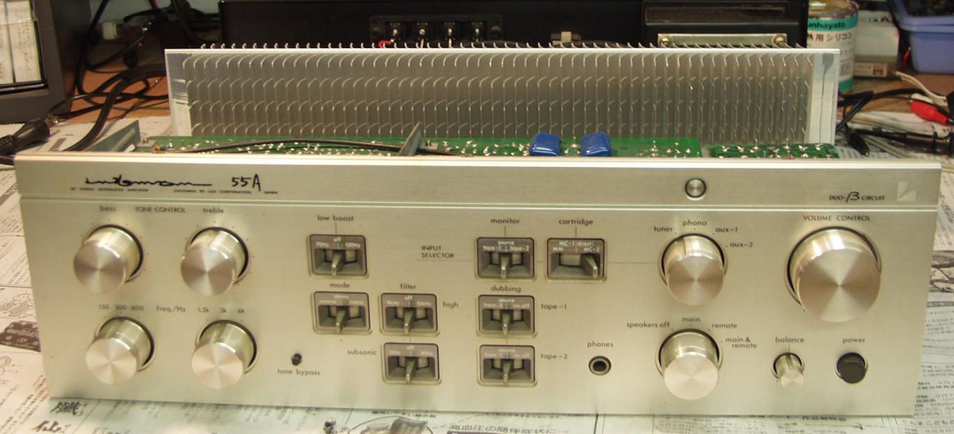 LUXMAN L-55A アンプ LUXMAN L-55A アンプ LUXMAN L-55A プリメイン