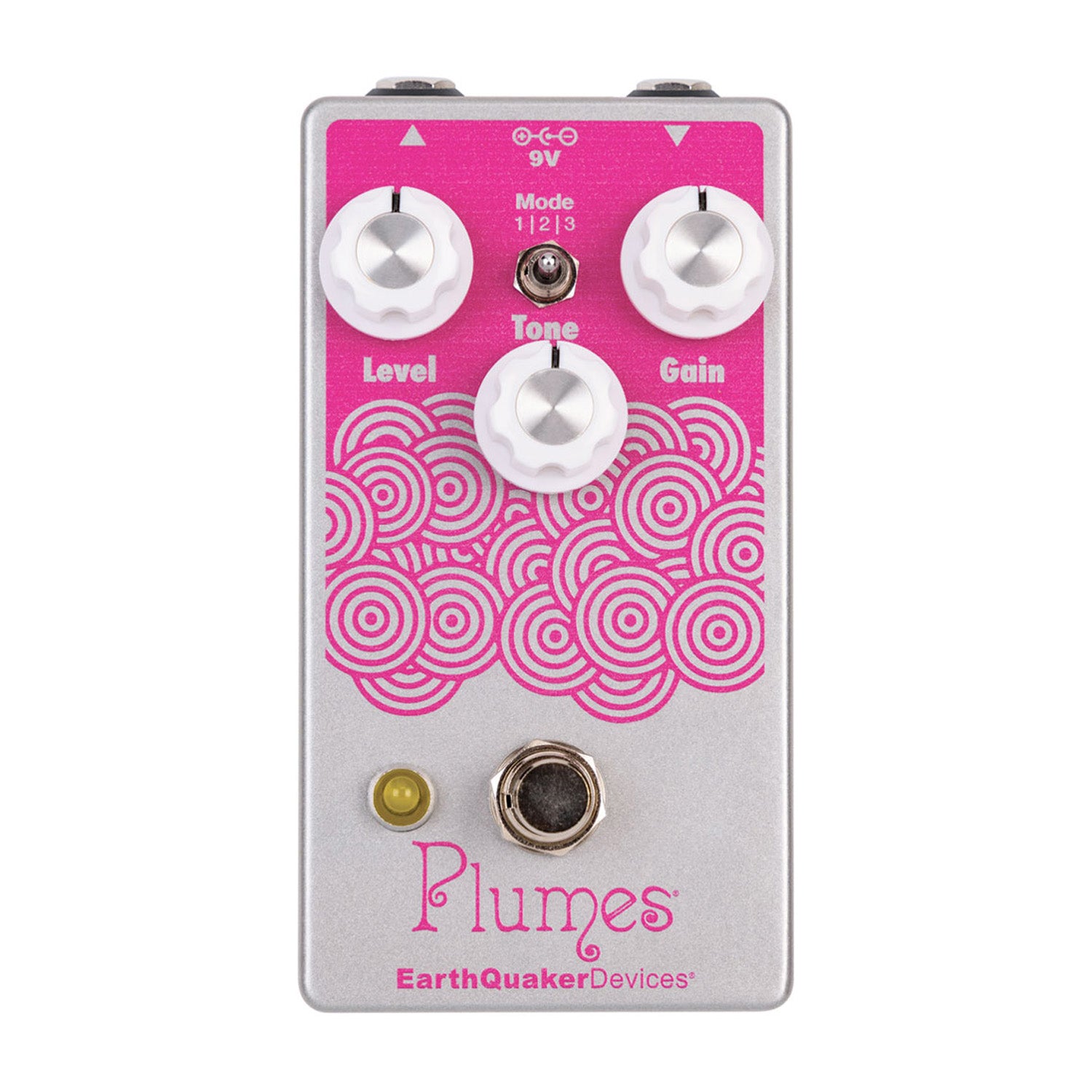 EarthQuaker Devices Plumes Blue Stardust Silver / Magenta Custom