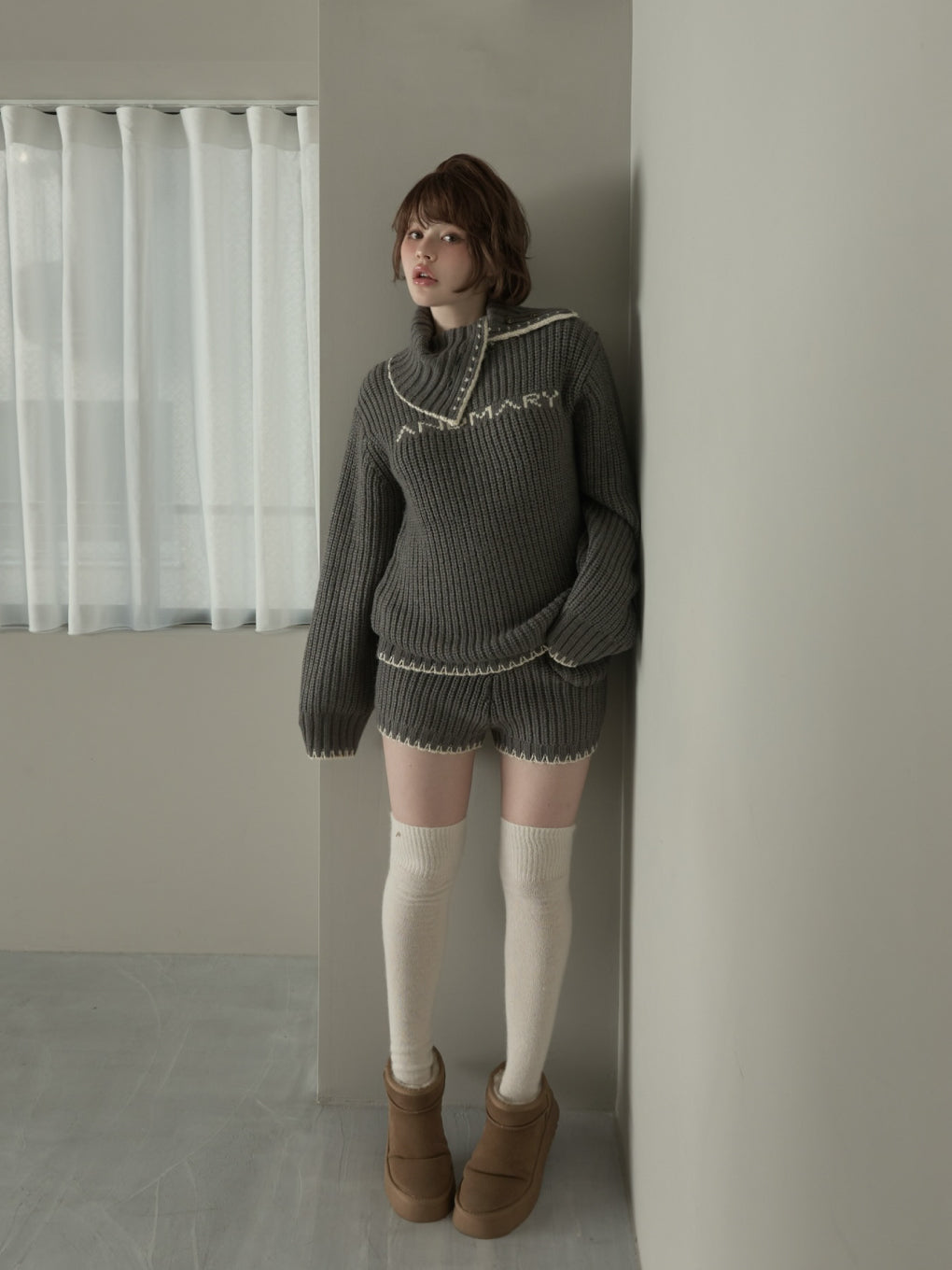 ANDMARY】Mary logo loose set up