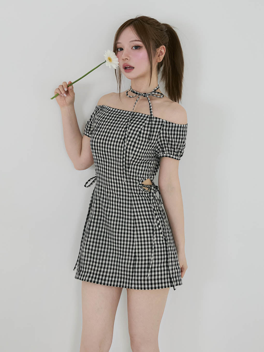 ANDMARY】Becky check mini dress