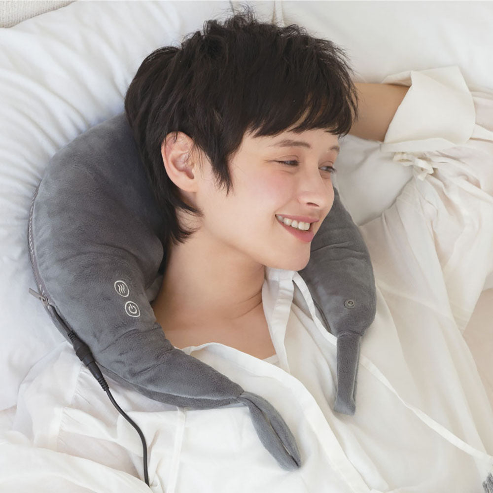 アテックスルルド ホットネックマッサージピロー(グレー) – AOYAMA