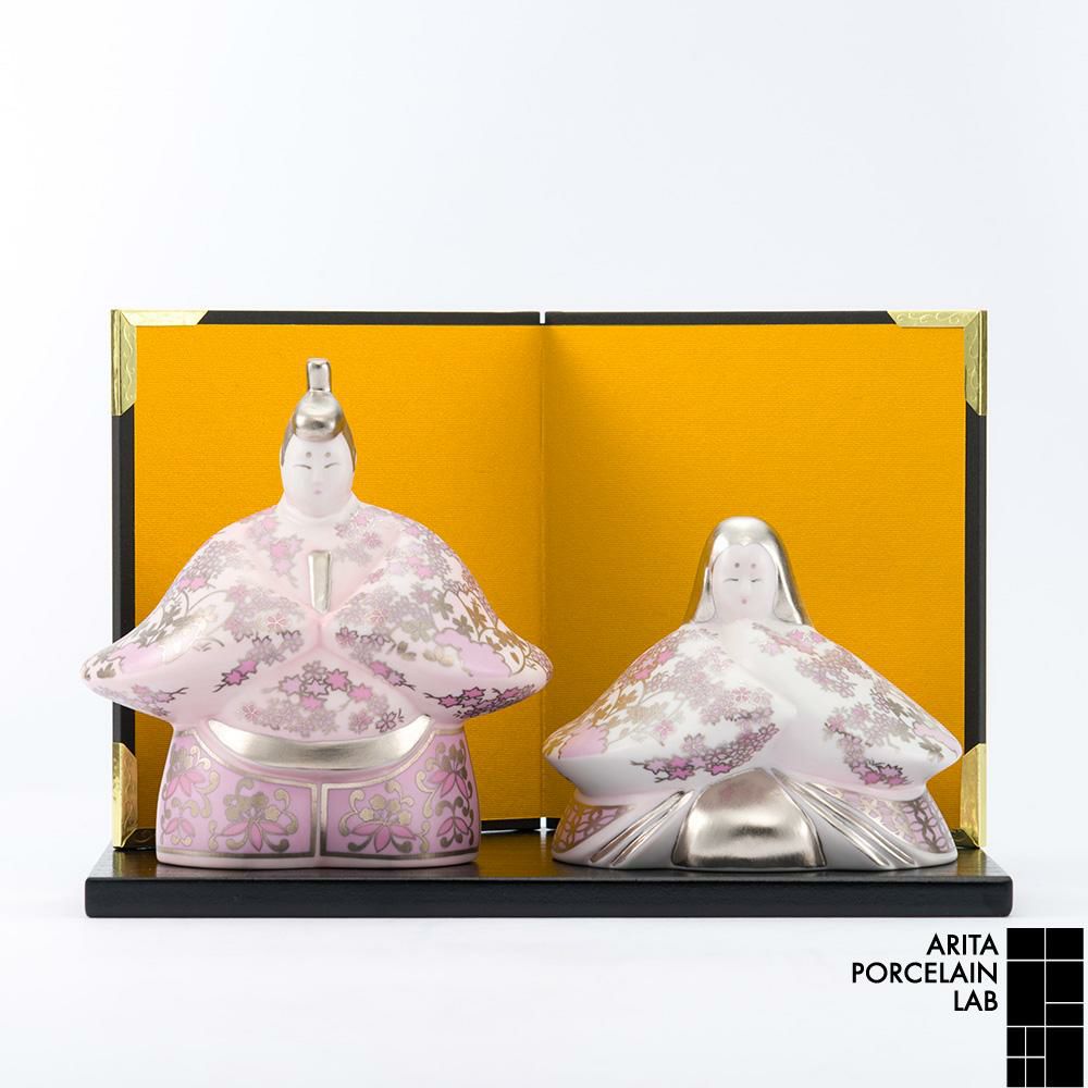 187/雛人形 つまみ細工 淡桃カラー 木箱入り 187様専用/雛人形 つまみ