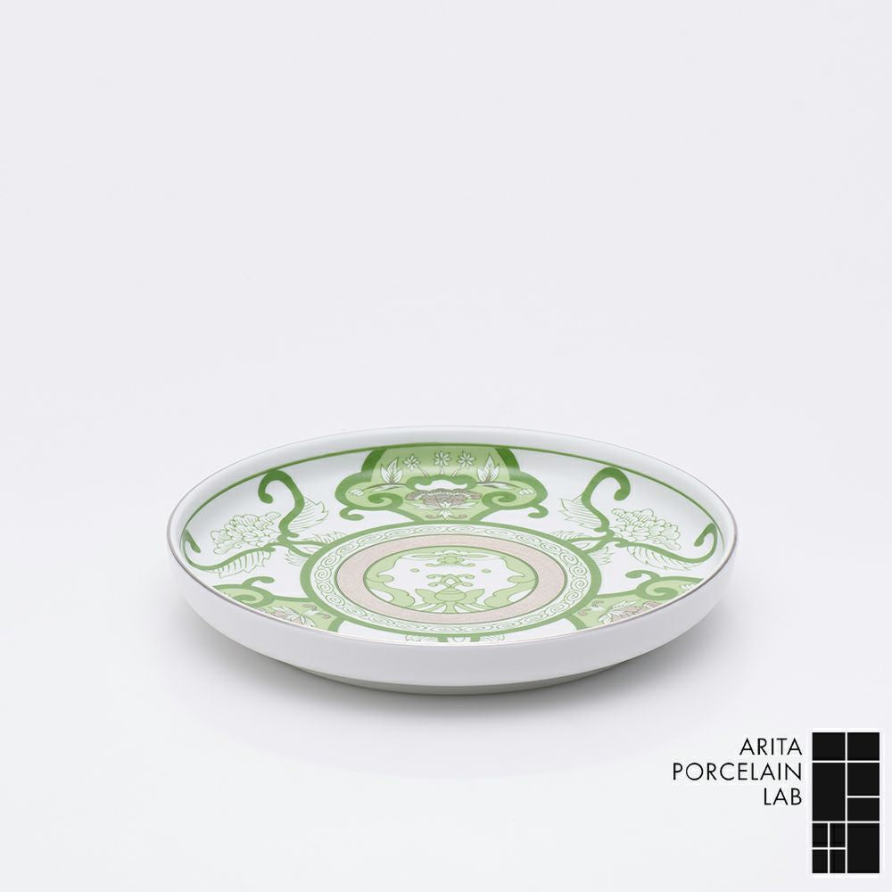 JAPAN TEA 和皿 19cm 古伊万里草花紋 グリーン – ARITA PORCELAIN LAB