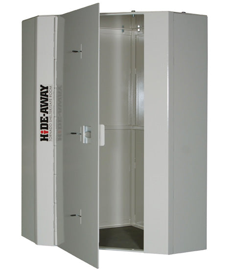 Hide-Away Corner Storm Shelter | Staying Home Corporation