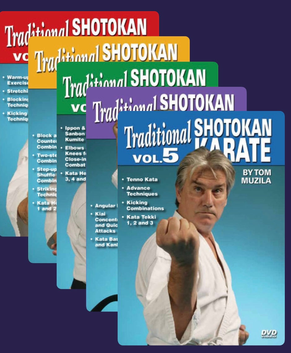 Traditional Shotokan Karate 5 DVD Set by Tom Muzila – Budovideos Inc