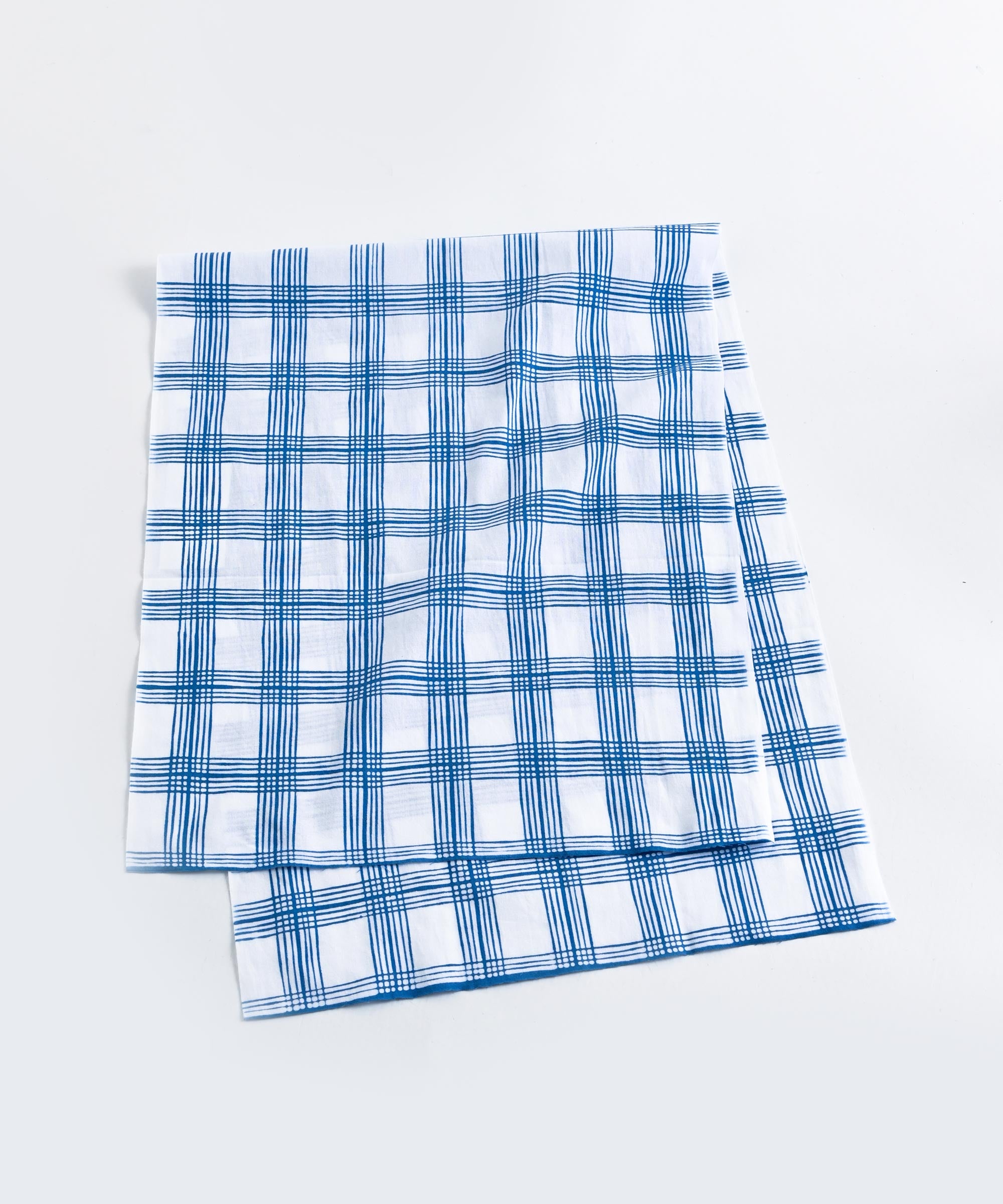 NOTER ラグ ブルー チェック柄 unico NOTER ラグ ブルー チェック柄