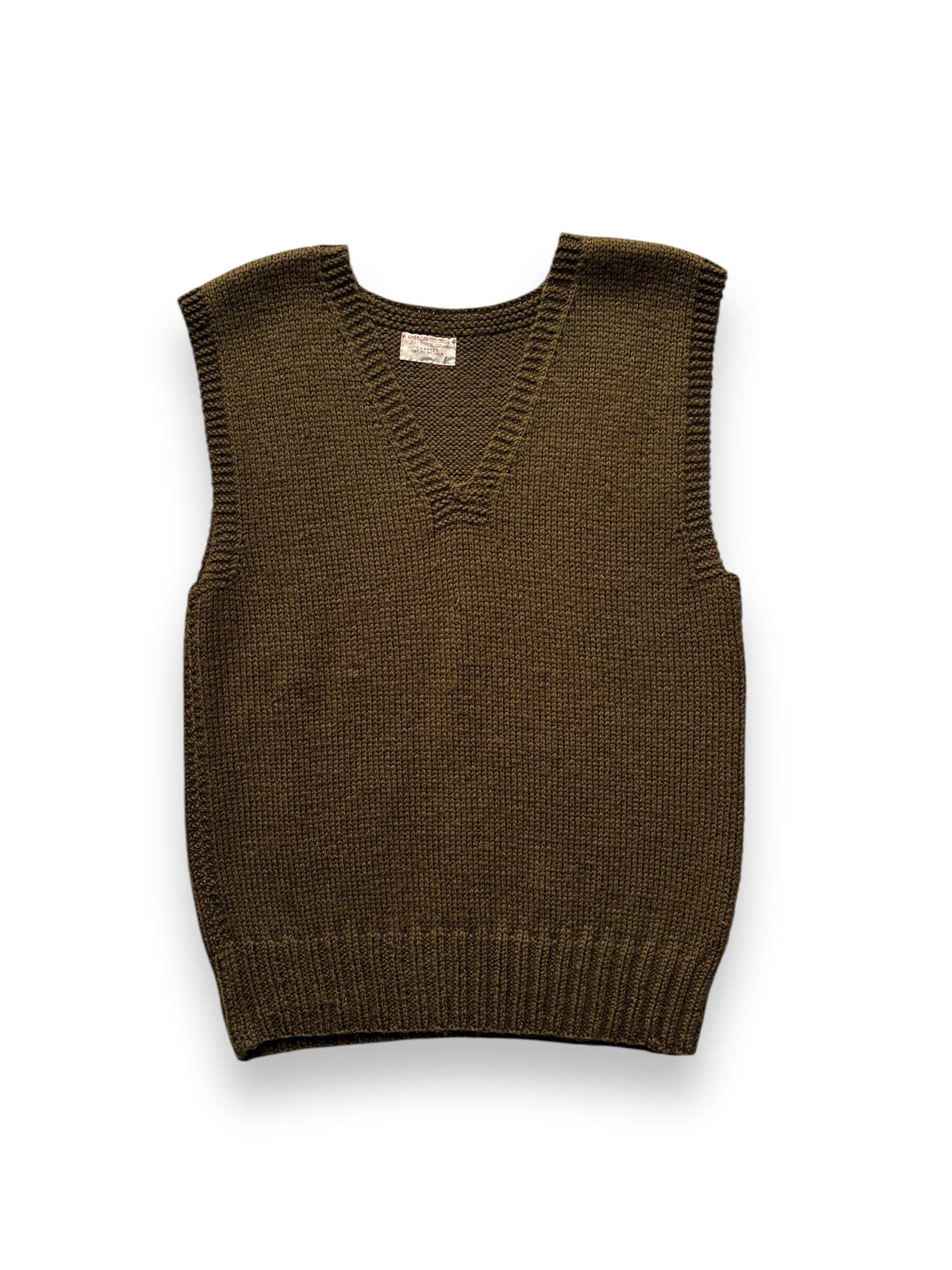 Vintage WWII Era Red Cross Knit Sweater Vest SZ M – The Barn Owl