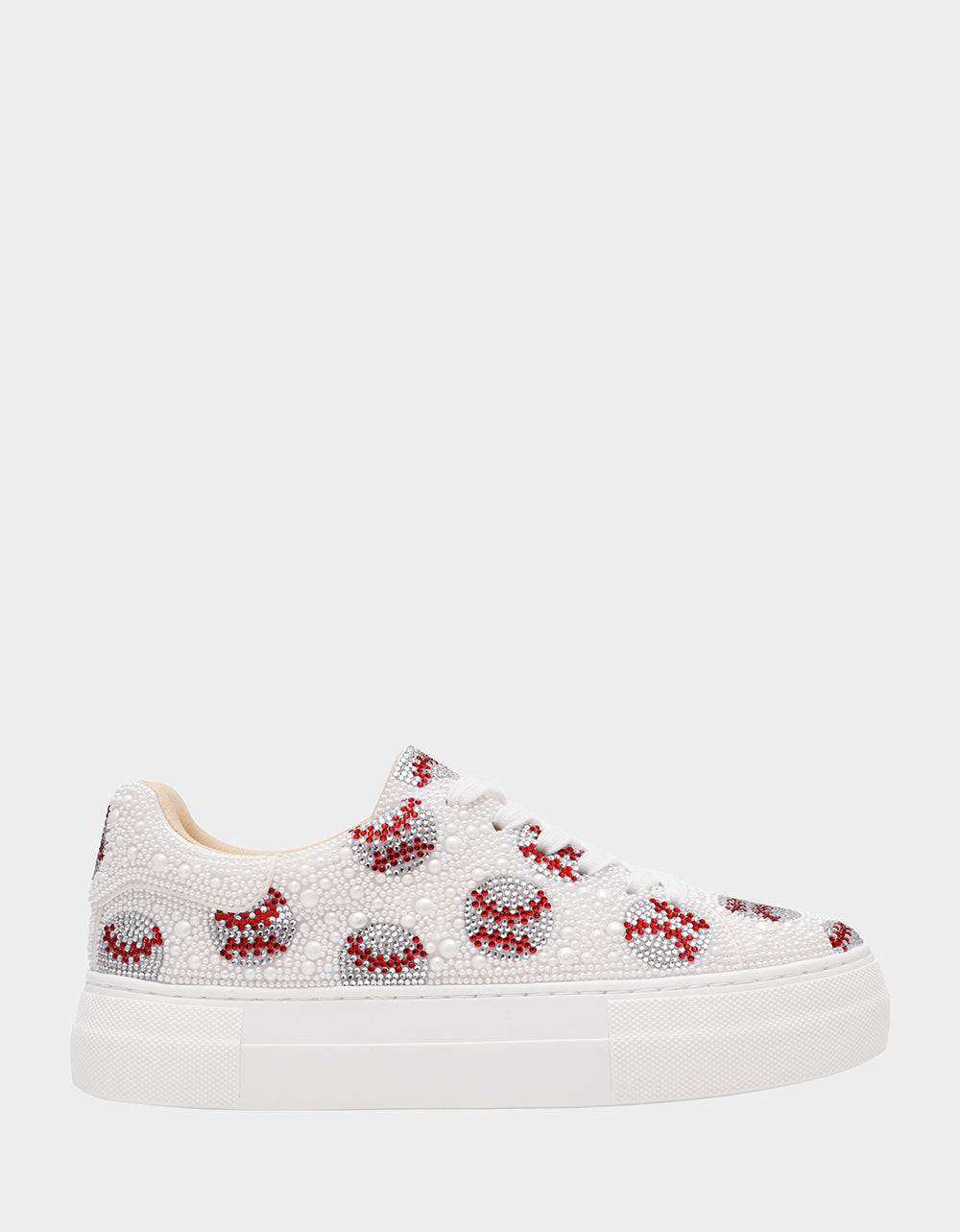 SIDNY BASEBALL Women's Pearl Baseball Sneaker – Betsey Johnson