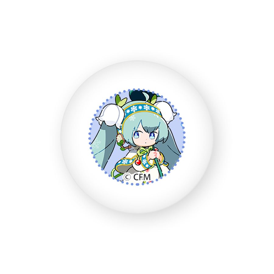 雪ミク MIKU2019 スカイタウン 缶バッジ そうだ 雪ミク MIKU2019