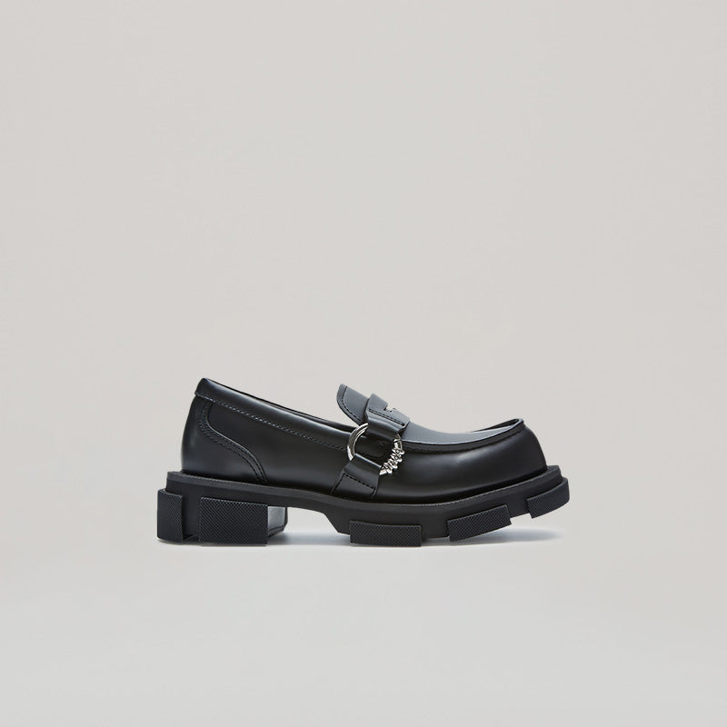 both - GAO PIERCED LOAFER-BLACK | both Paris - Fashion Rubber