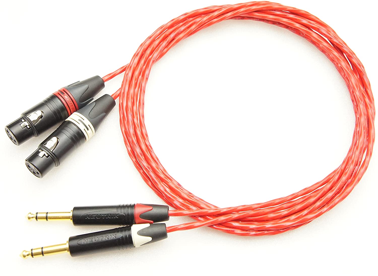 ONKODO 88770 プロ用 XLR(メス)-TRS(ステレオフォン) 2本セット変換