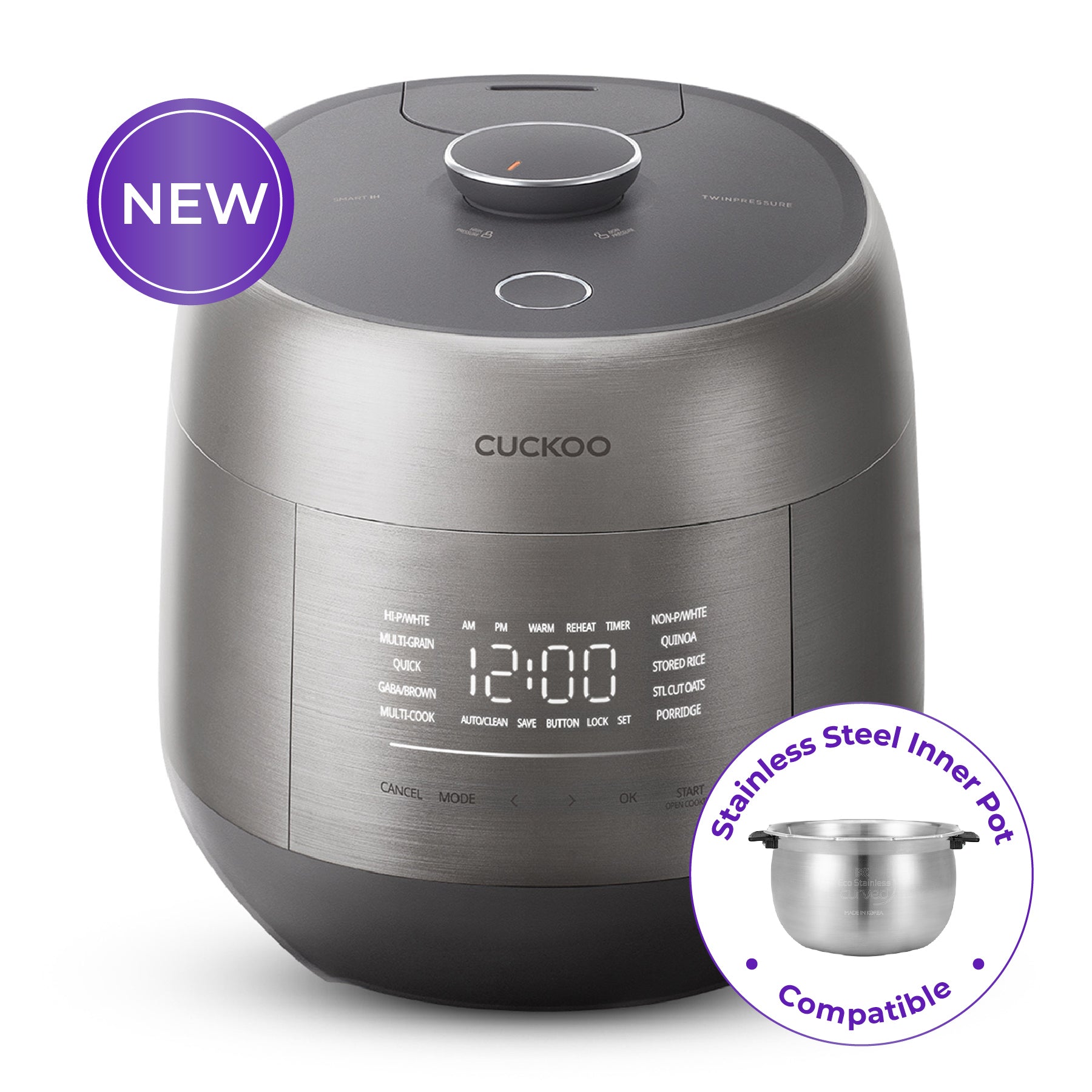 6-Cup IH Twin Pressure Prestige Silence Heritage (CRP-PHTR0609FS