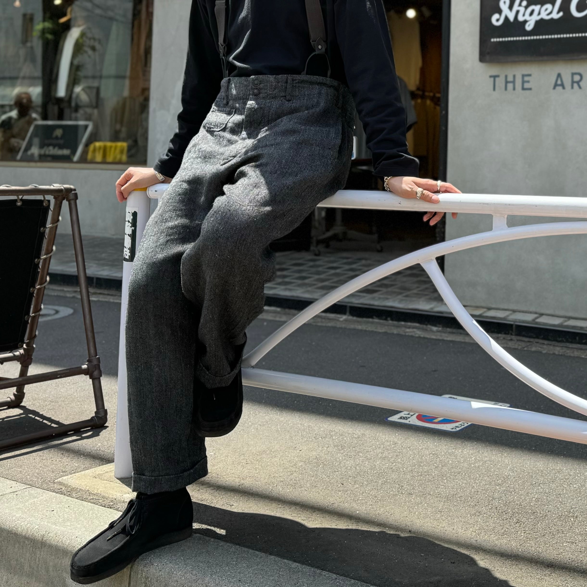 上質なリネンパンツ 》COBBLER PANT - HEMP STRIPE – ナイジェル