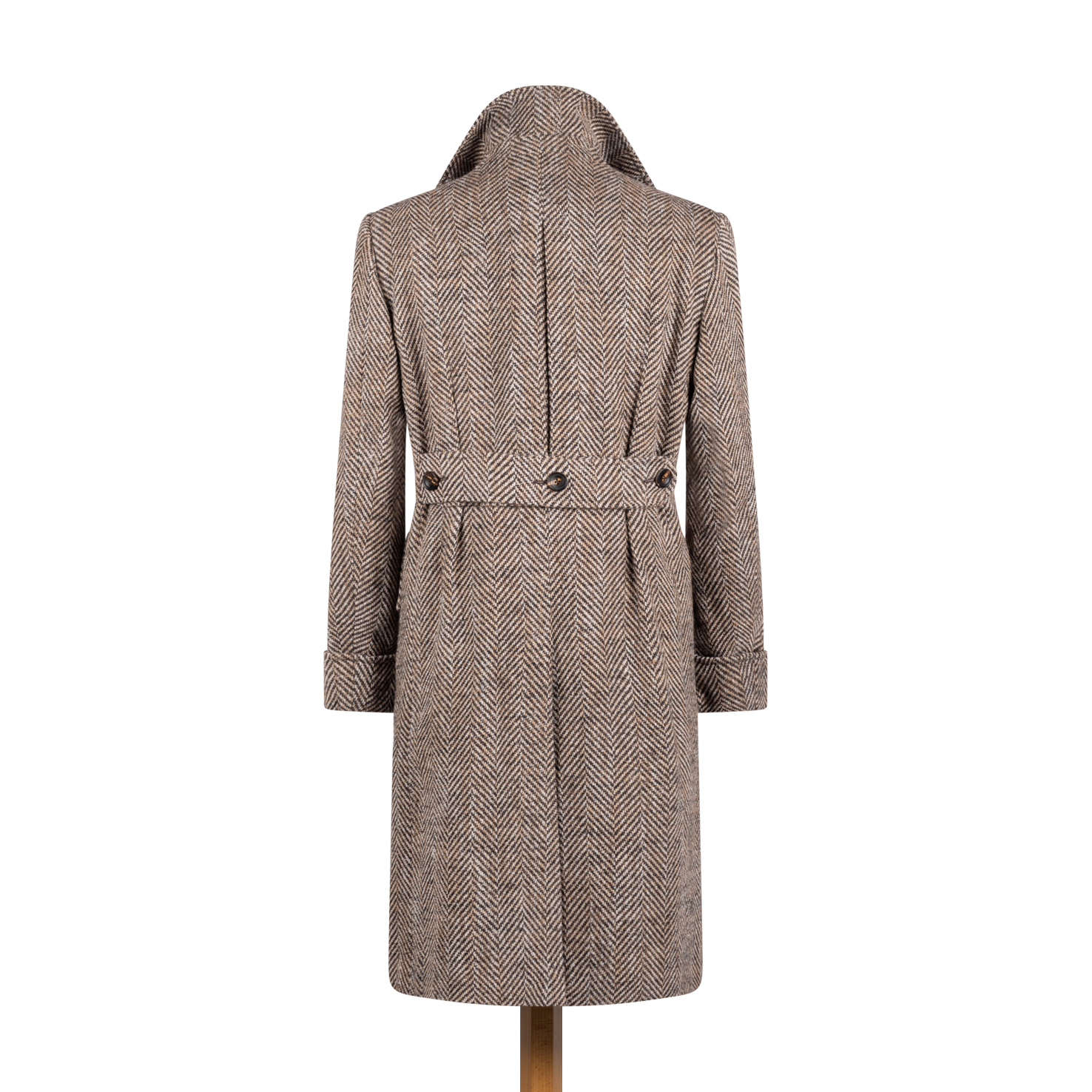 Greatcoat in Brown Herringbone Wool – Cad & The Dandy New York