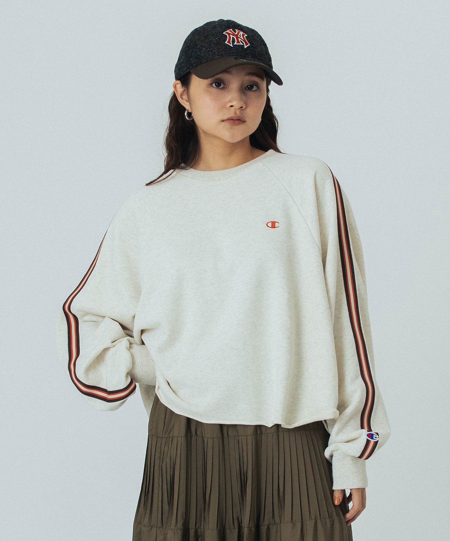 Champion別注】ROSE BUD×Champion SIDE LINE SWEAT – calif（カリフ