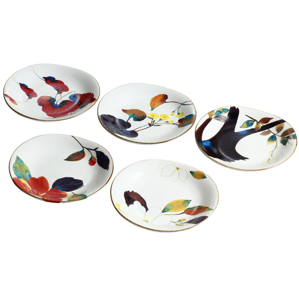 花かいろう5客銘々皿揃(02474) – 株式会社 セラミック藍