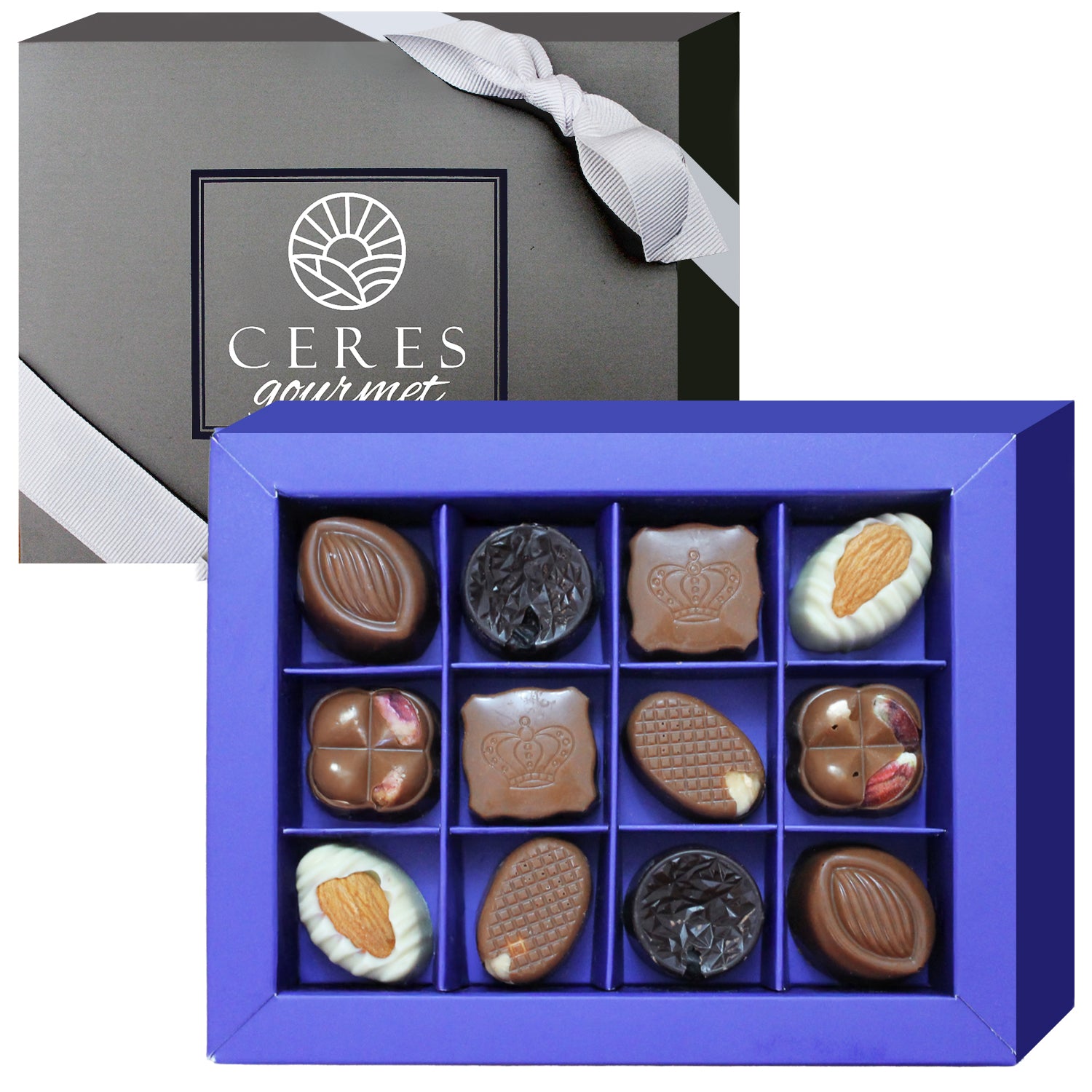 Gourmet Chocolate Gift Box with 12 Exquisite Pieces – Ceres Gourmet