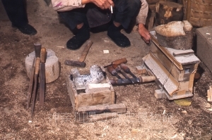 大山木地師の道具