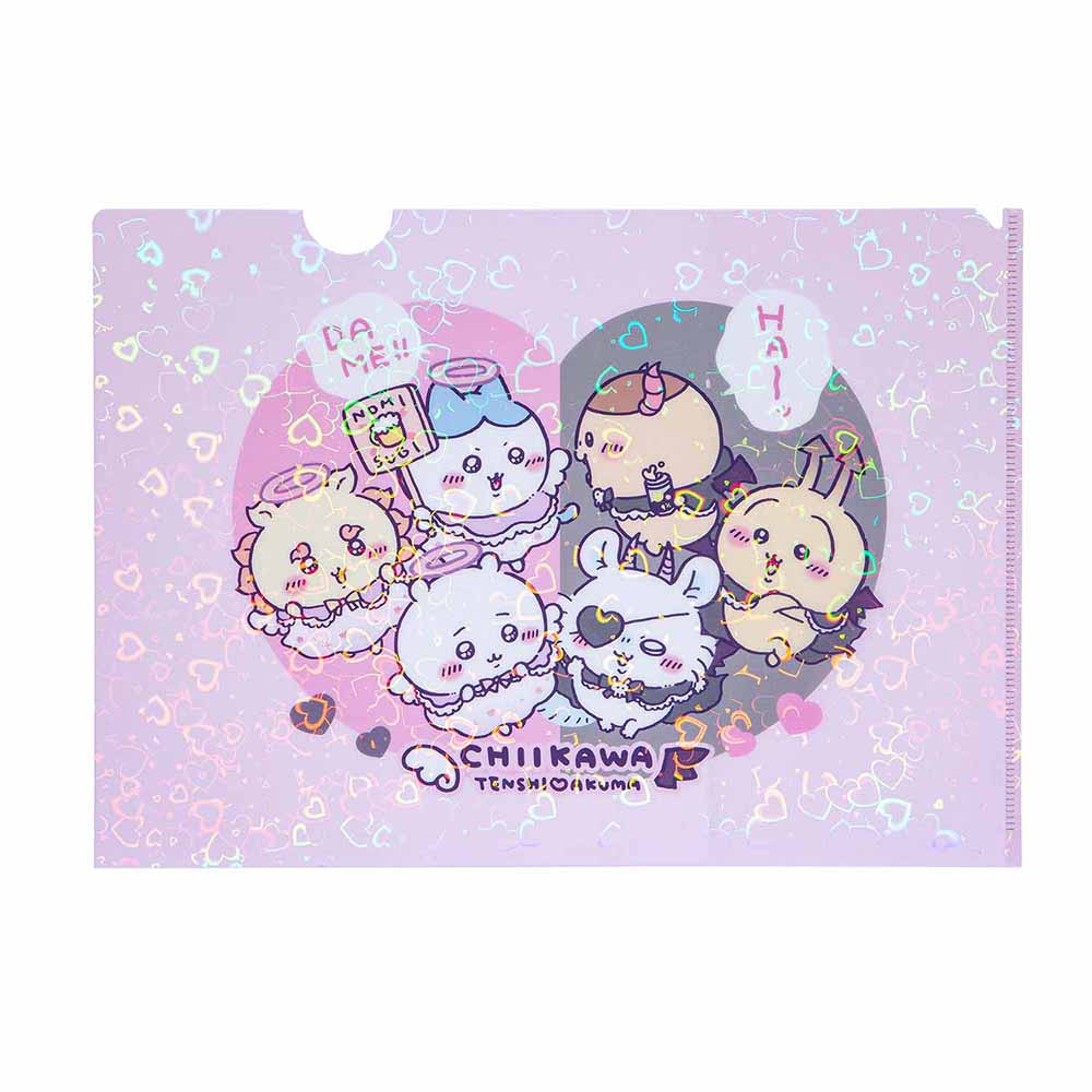ちいかわ てんし♡あくま ホログラムA4クリアファイル（ハート