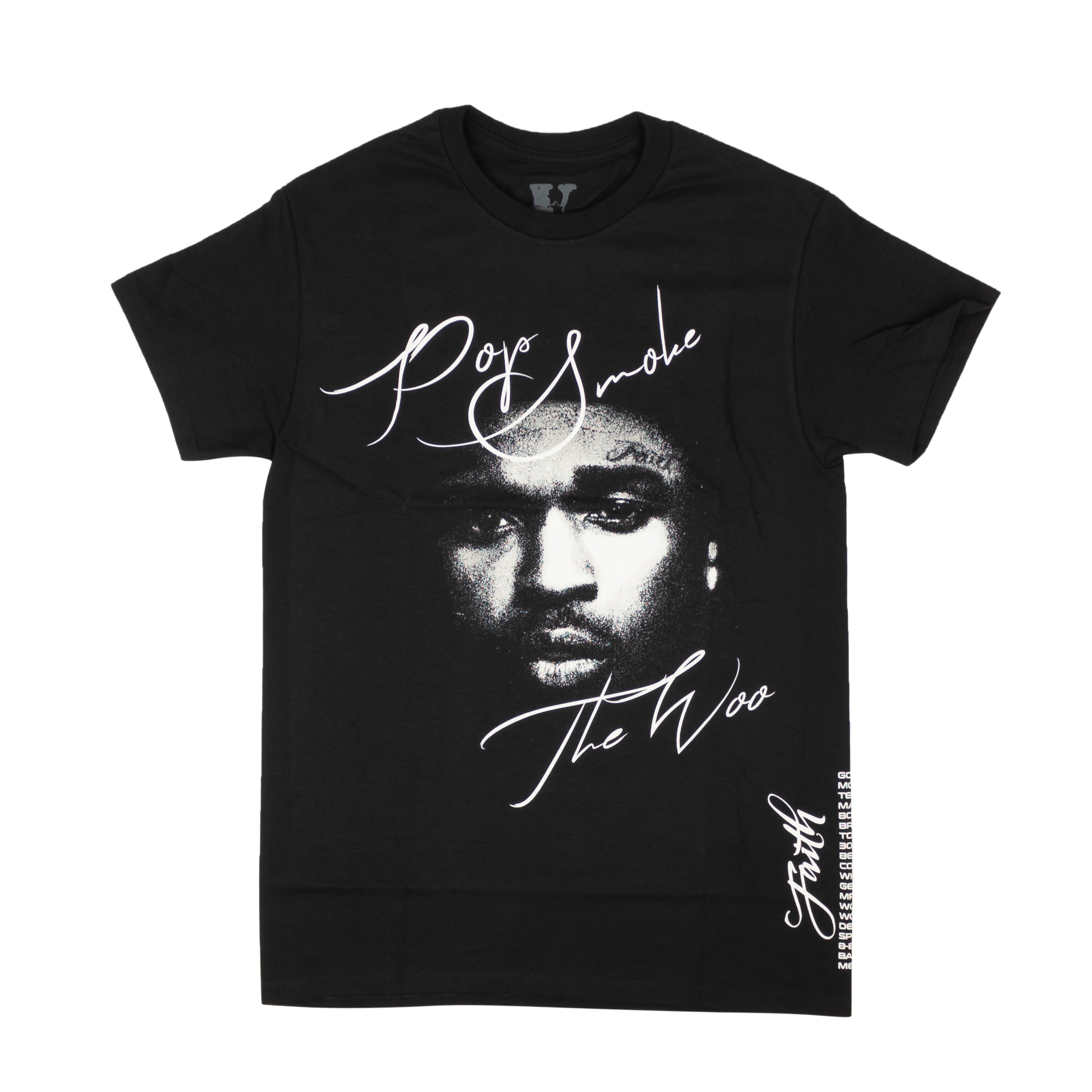 Vlone - Pop Smoke Faith T-Shirt - Black – Clique Apparel