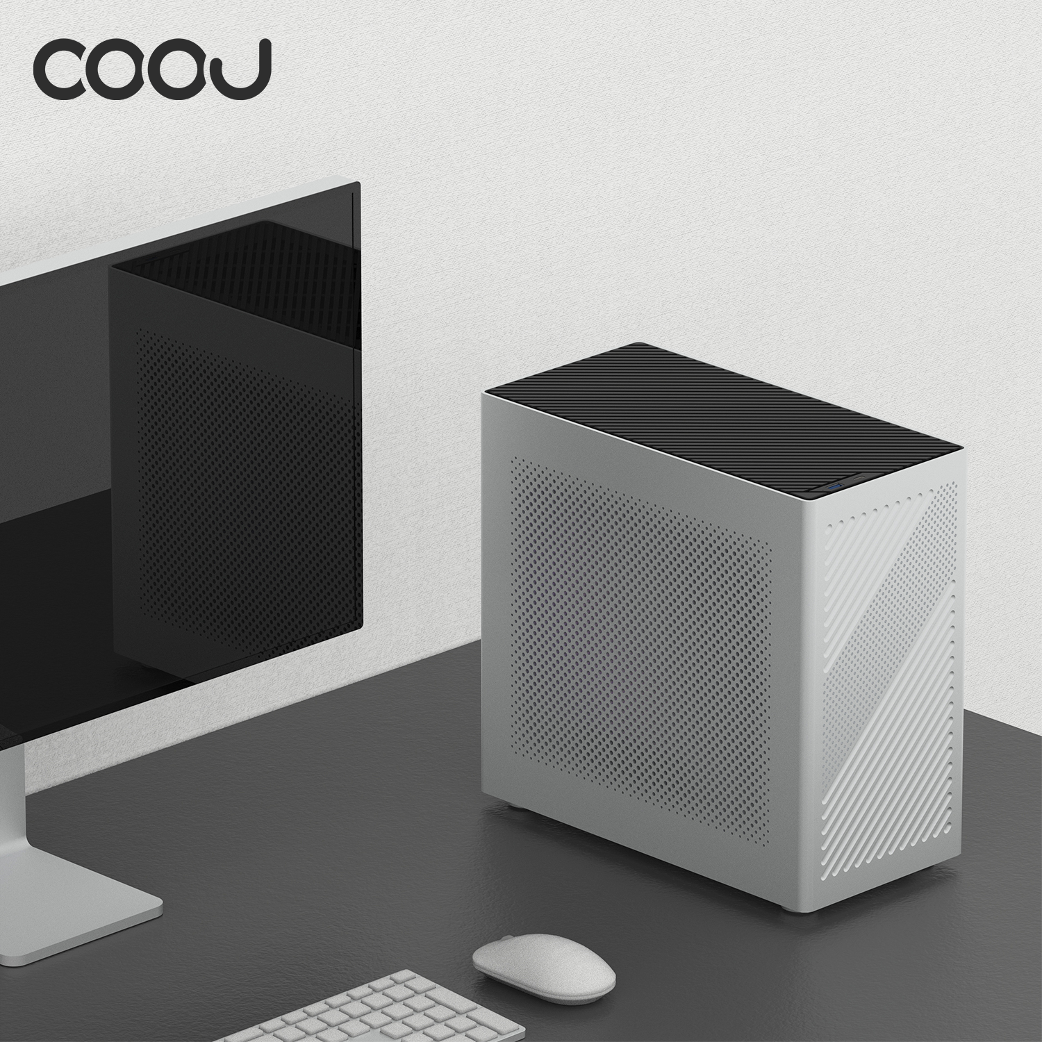COOJ Z-18 Mesh version one-piece aluminum housing Matx case