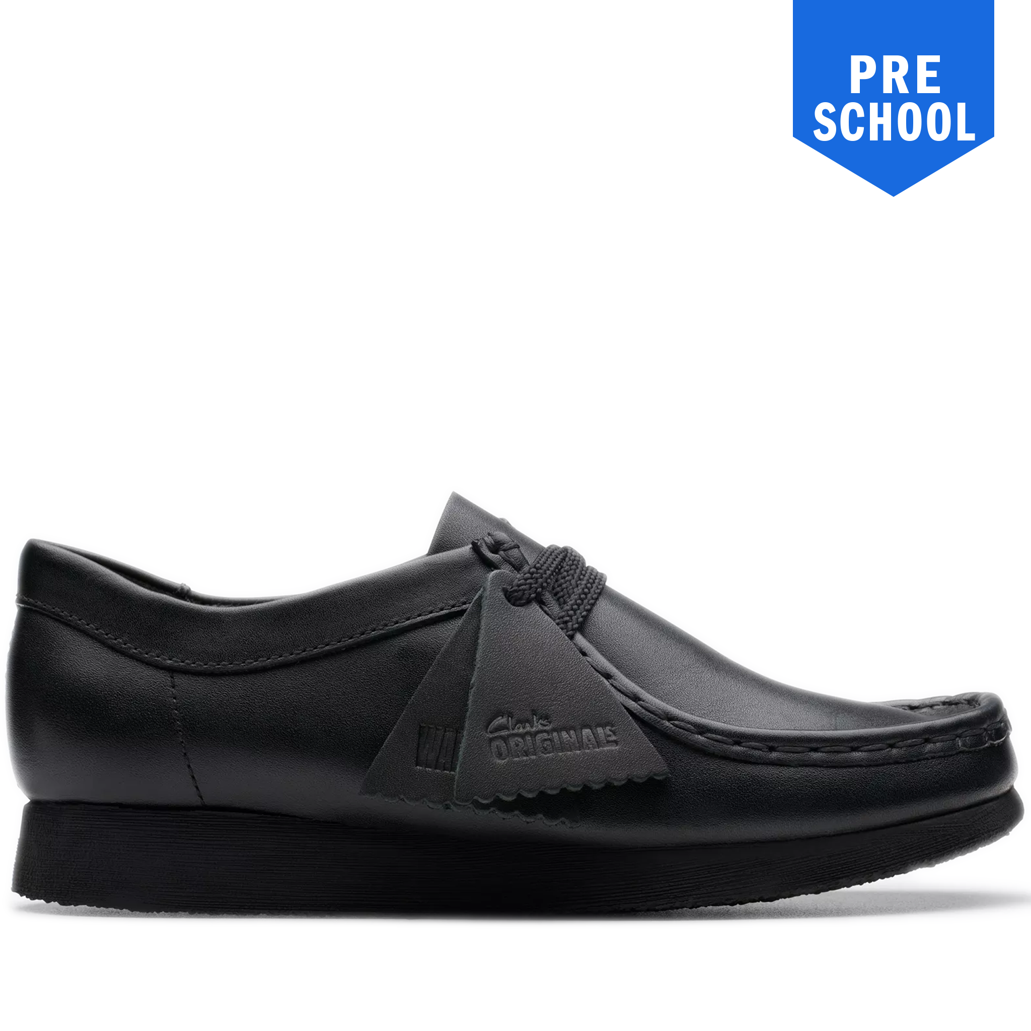 Pre School Clarks Wallabee Older - Black Leather – Cool J's Miami