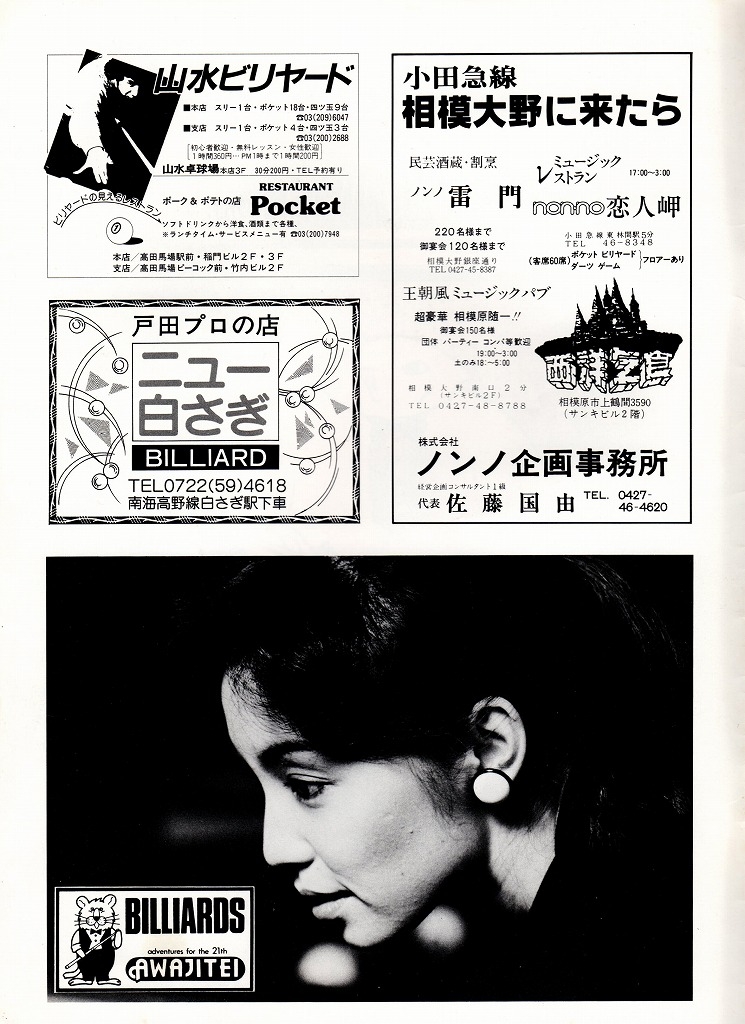 ビリヤード雑誌「ピカソ」 その2 - ノダブロ｜ビリヤード 通販 キュー