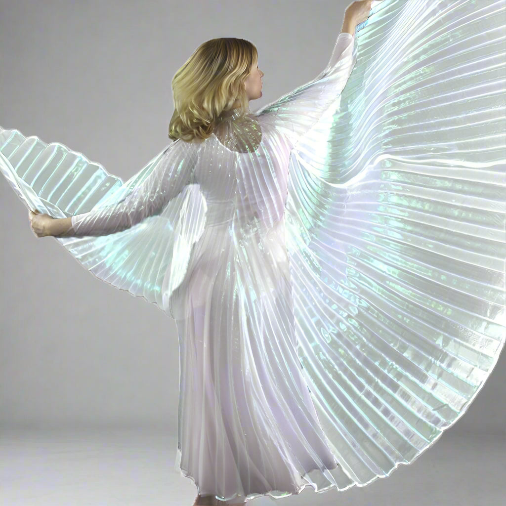 Iridescent White Worship Angel Wing – Danzia