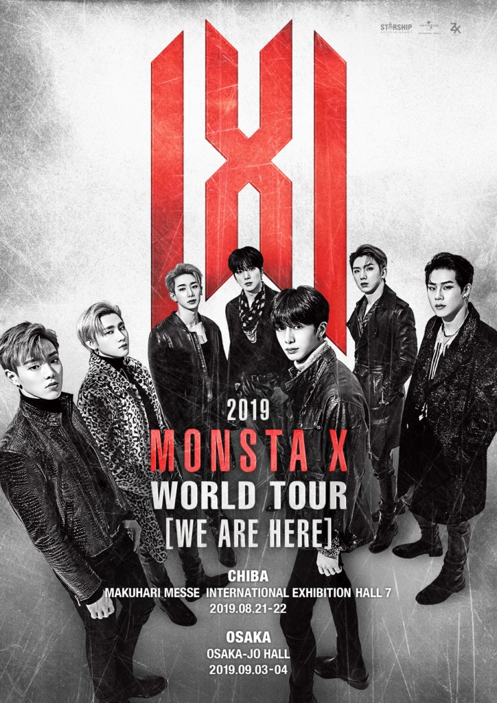 2019 MONSTA X WORLD TOUR 'WE ARE HERE' IN JAPAN」開催決定 | PODA