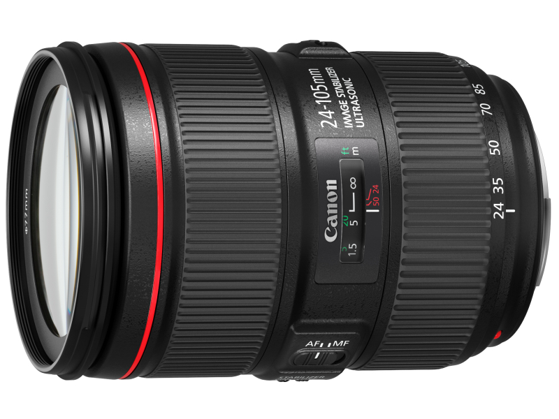 キヤノン、フルサイズ対応標準ズーム「EF24-105mm F4 L IS II USM