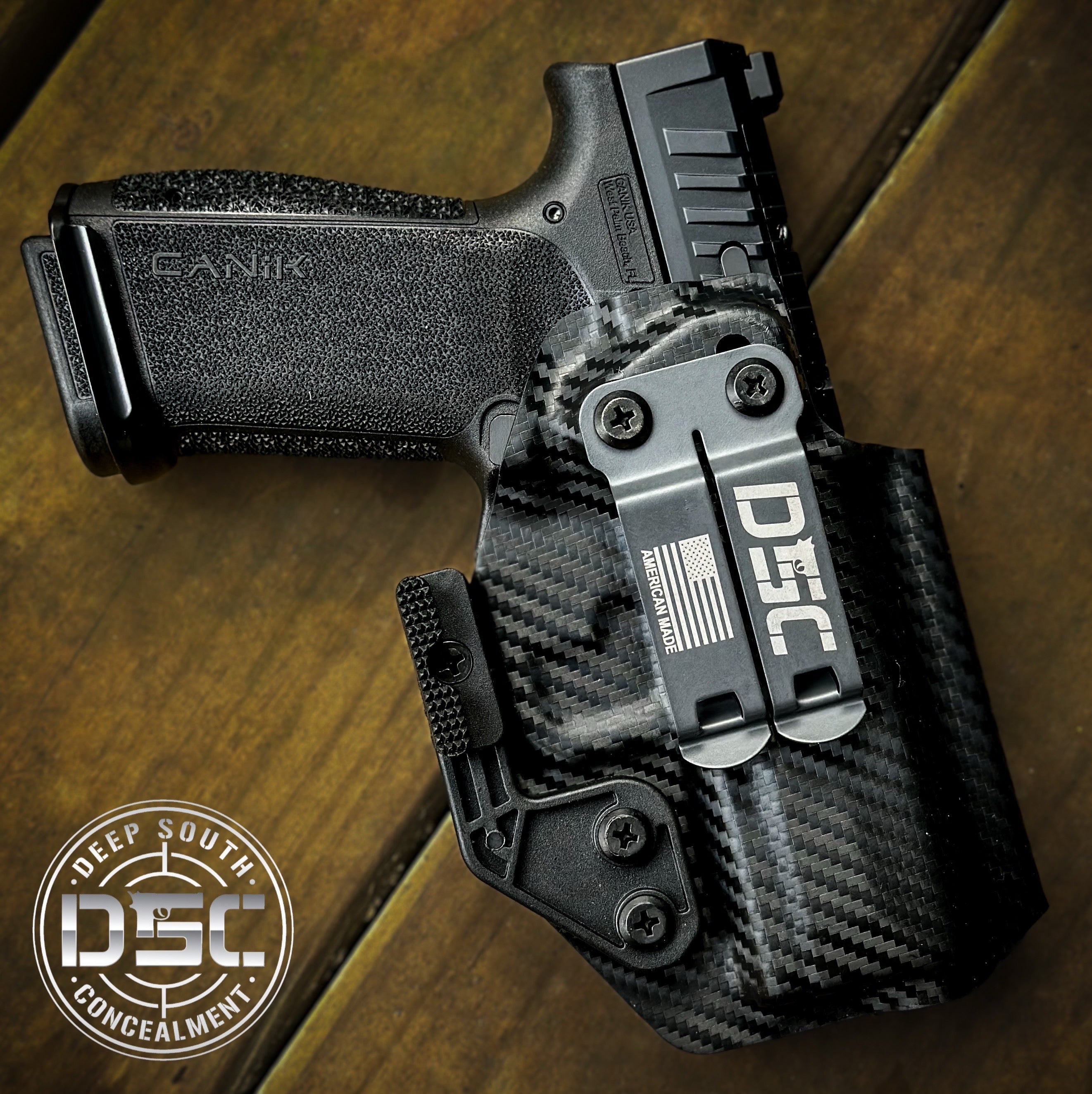 Canik MC9 Prime Black Carbon Fiber RH IWB Holster – Deep South
