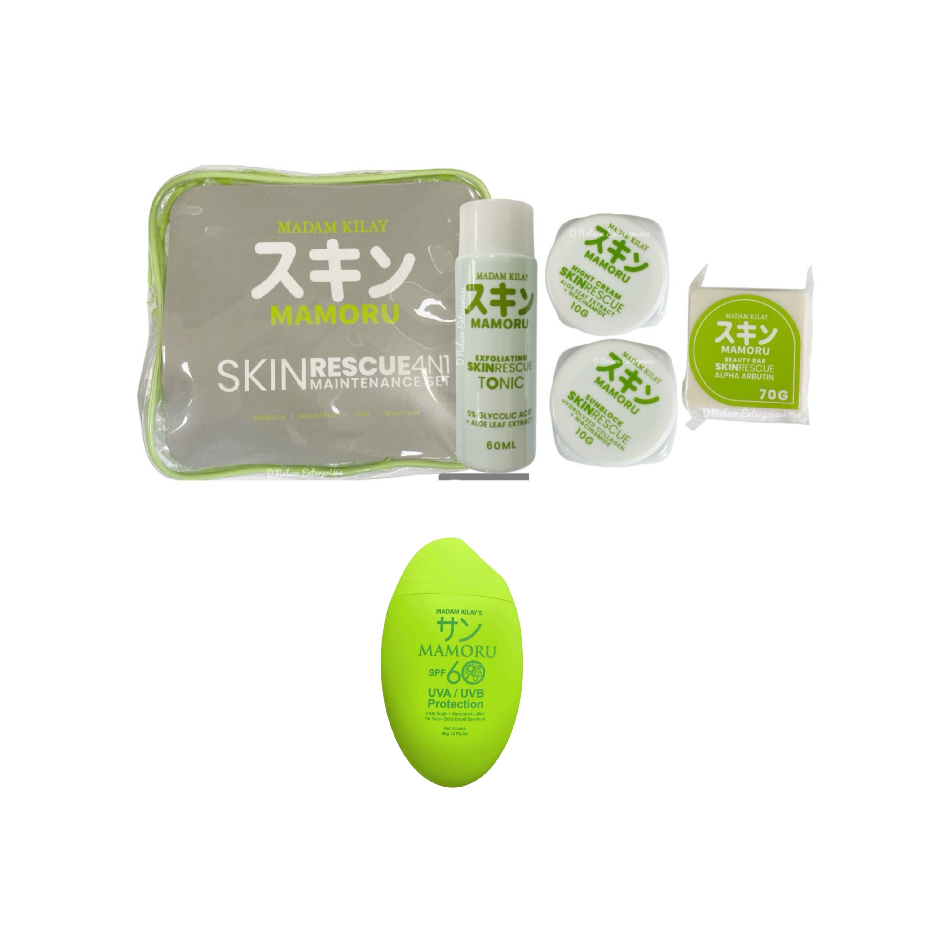 Madam Kilay Mamoru Bundle: Skin Rescue 4in1 Maintenance Set
